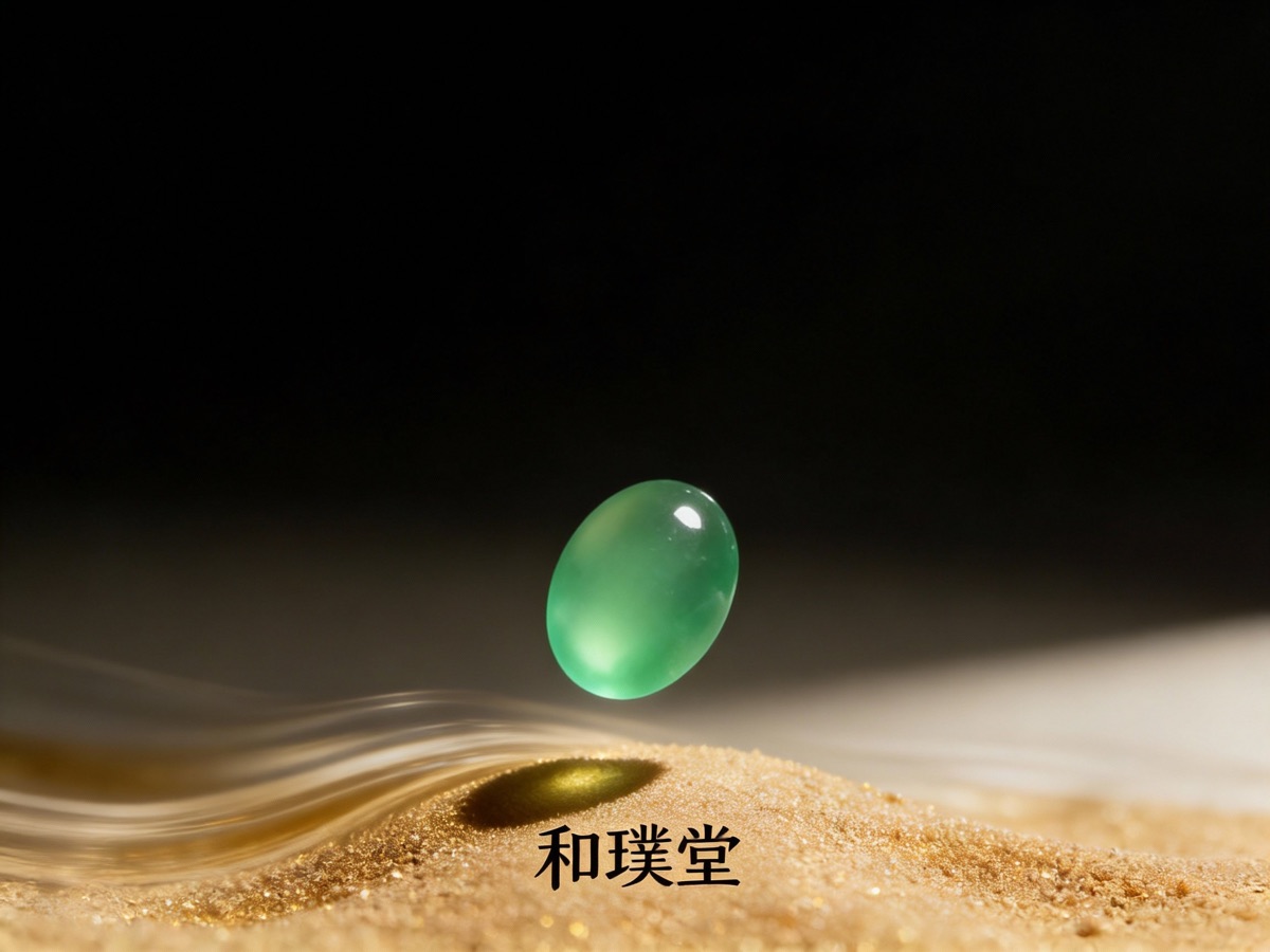 冰种黄阳绿圆蛋面