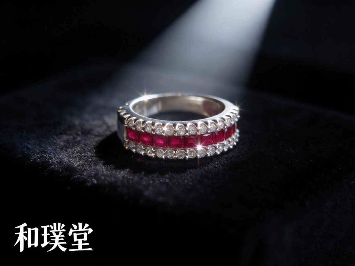 红宝石排戒